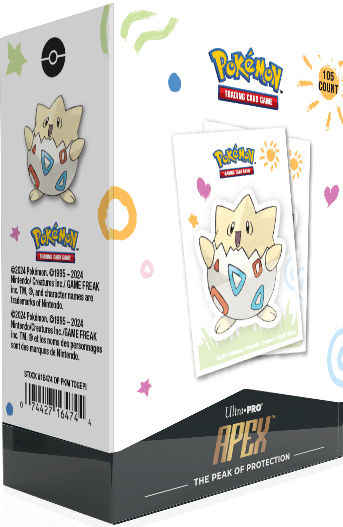 Ultra Pro Apex Togepi Pokemon 105ct Sleeves image 0